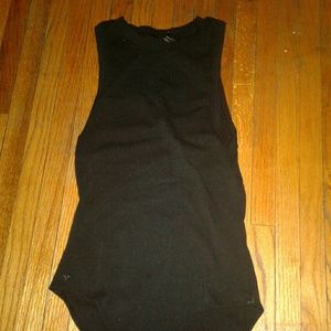 Black sleeveless body suit